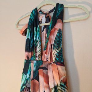 Tropical Print Formal Gown - Bariano Australia
